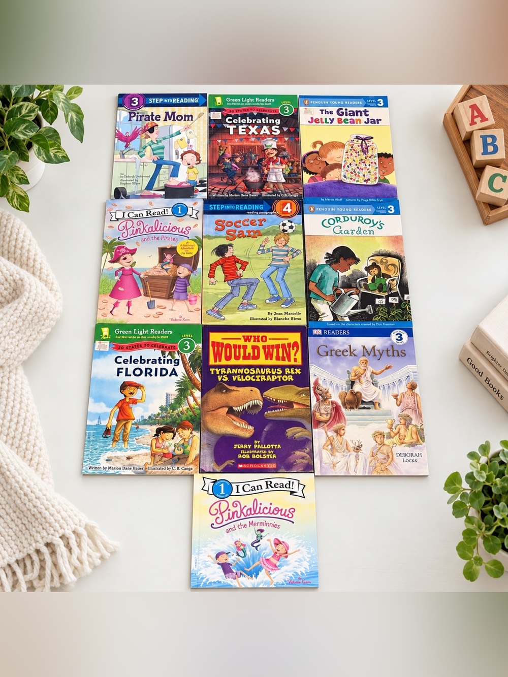 Children’s Early Reader Book Bundle 10 Books Levels 1–4 Pinkalicious